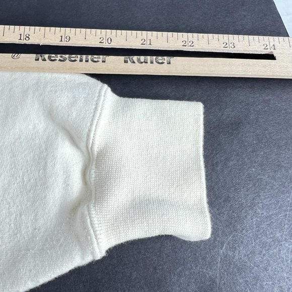 VTG 90s Been There Done That Military Sweatshirt Large Cream Korea Osan Crewneck - Picture 7 of 13